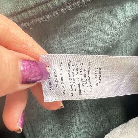 NYDJ Velveteen Green Plaid Lift Tuck Technology Stretch Straight Pants Size 18WP - Picture 11 of 11